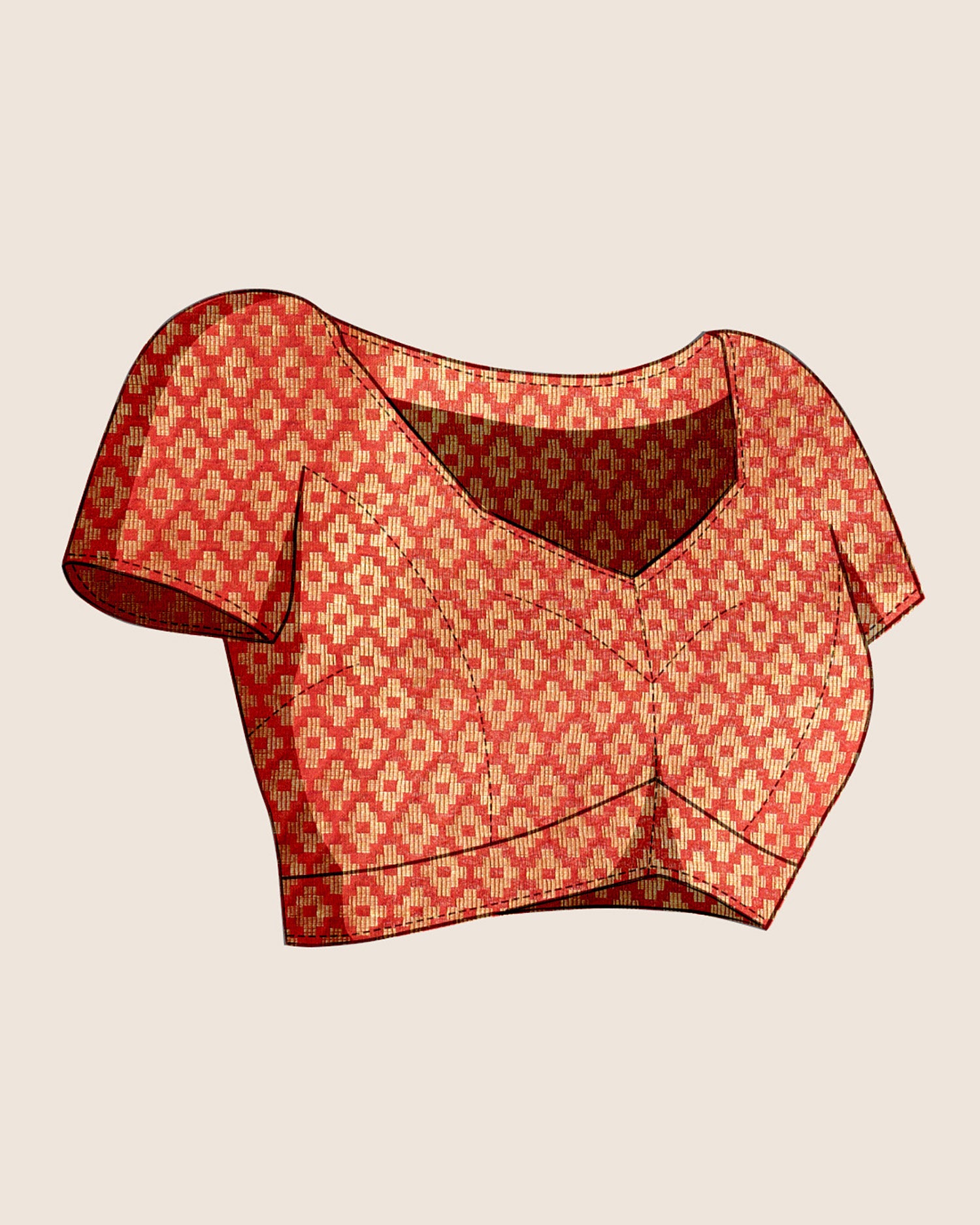 Pure Patola Silk Saree With All Over Contrast Patola Weaved With Contrast Meenakari And Rich Pallu With Tassels Attached Saree - Perfect for Partywear / Bollywood