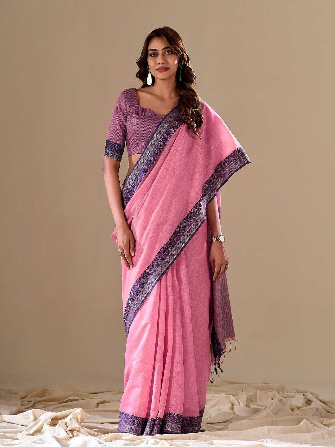 Cotton Saree in - Perfect for Partywear / Bollywood