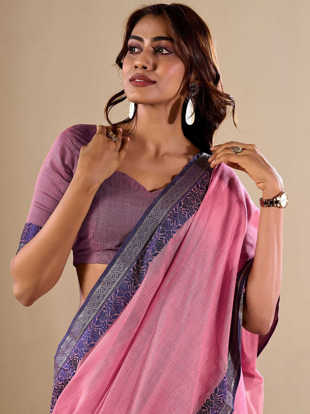 Cotton Saree in - Perfect for Partywear / Bollywood