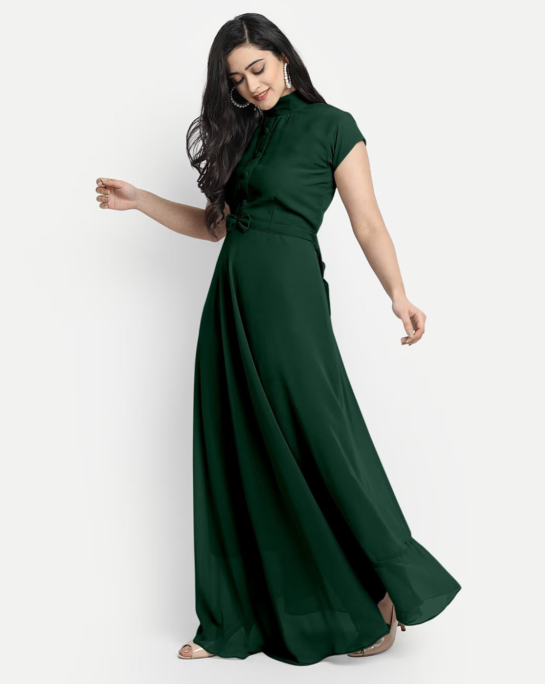 New Classic Western Georgette Long Dress