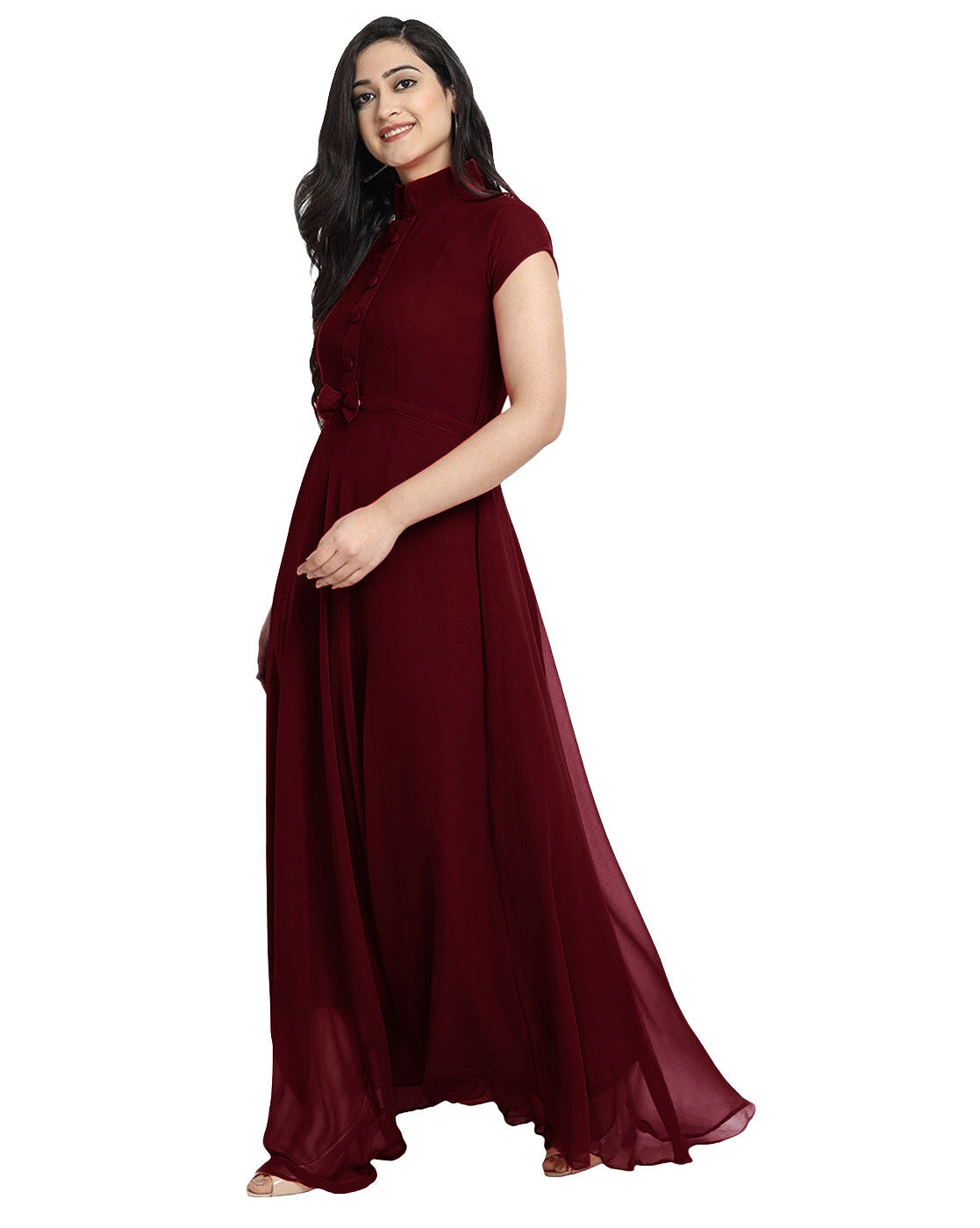 New Classic Western Georgette Long Dress