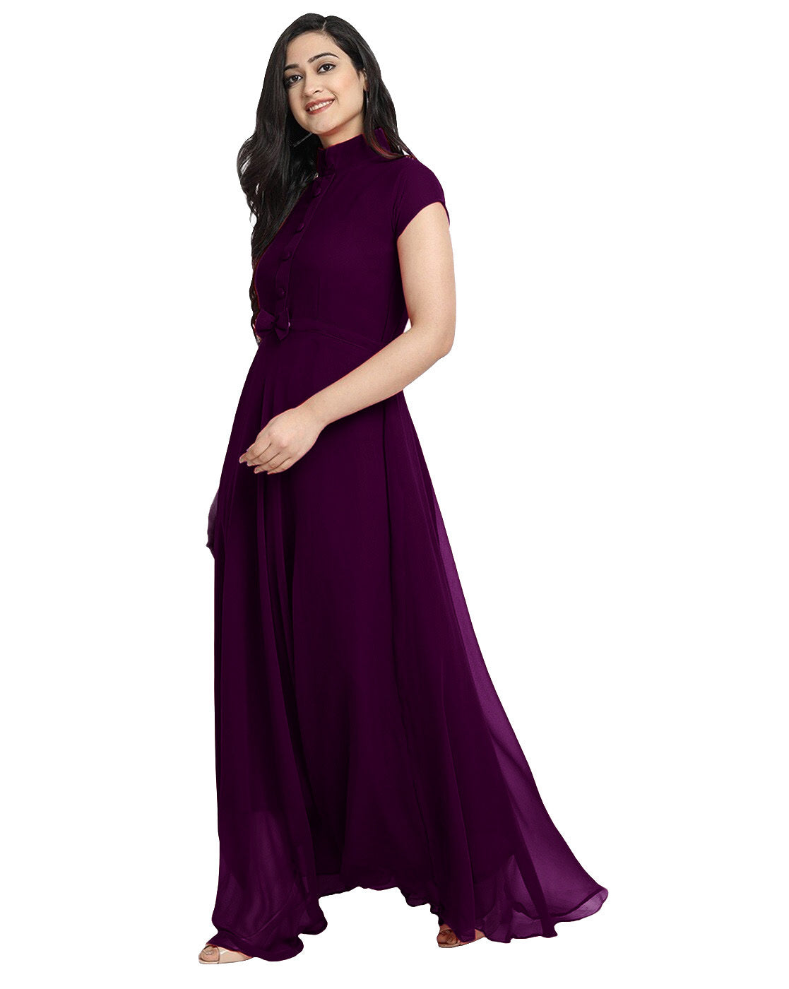 New Classic Western Georgette Long Dress