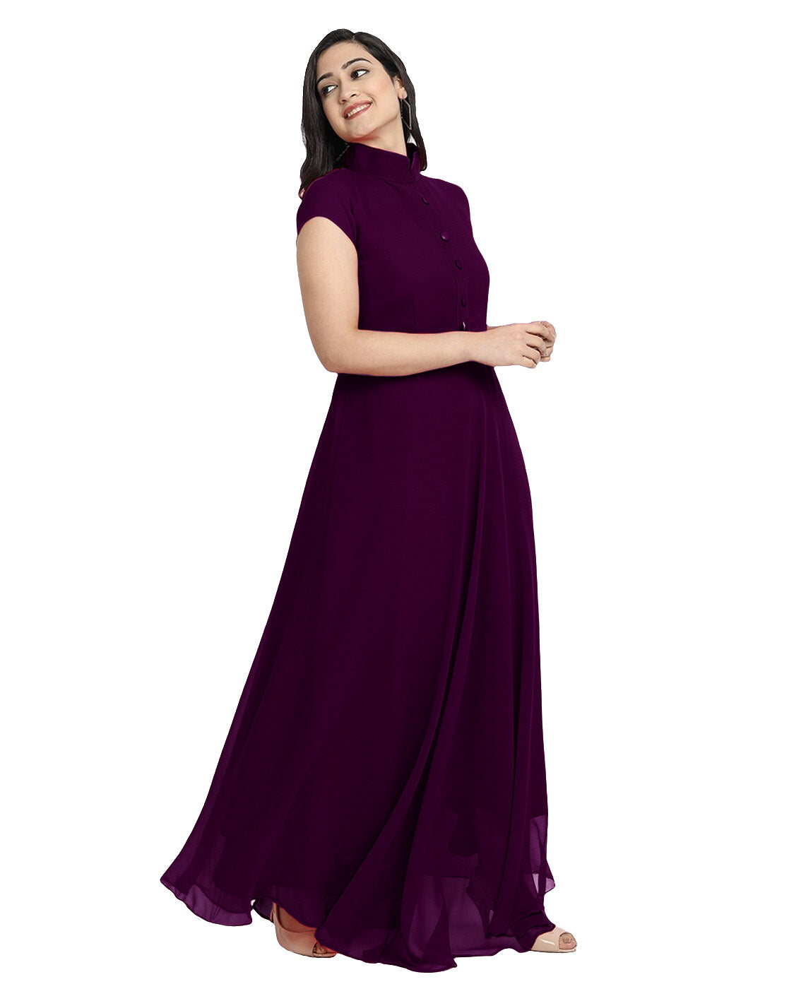 New Classic Western Georgette Long Dress